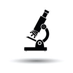 Canvas Print - School microscope icon