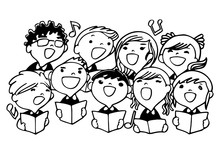 Children Choir For Coloring