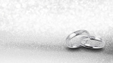 Wedding Rings, Engagement Rings,Wedding Rings On Background 