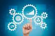 © WrightStudio - Business process concept on the virtual screen.