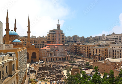 Cuadros en Lienzo Downtown Beirut Skyline, Lebanon