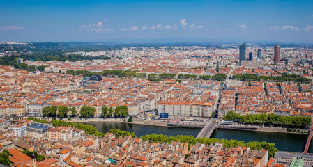 Sticker - Panorama de Lyon vu de Fourvière