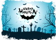 Leinwandbild Motiv Halloween Background with Bat
