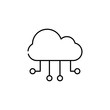 © Anar - cloud storage icon. Element of seo and online marketing icon for mobile concept and web apps. Thin line cloud storage icon can be used for web and mobile