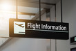 © Thaspol - Flight information, arrival and departure board at the airport