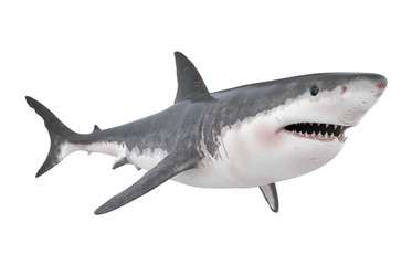 Poster - Great White Shark Isolated