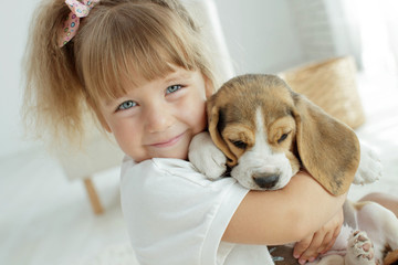 Child with dog 