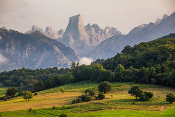 Naranjo de Bulnes known as Picu Urriellu in Asturias, Spain