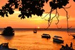 Sun goes down on Zanzibar