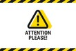 Attention please. Important announcement. Pay attention. Vector illustration
