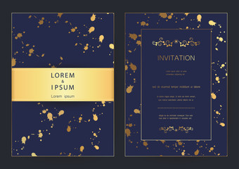 Wall Mural - Luxury modern golden wedding, invitation, celebration,greeting,congratulations cards vector pattern background template