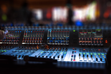 Poster - sound equipment at the concert