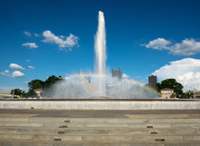Point State Park Fountain In Downtown Pittsburgh