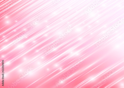 Shiny Light Pink Abstract Background Meteor Shower Concept Design