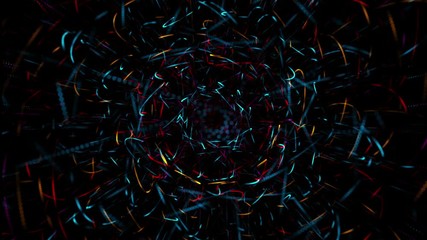 Wall Mural - seamless abstract spiral loop on black background