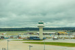 GATWICK, WEST SUSSEX, ENGLAND - August 2018: Control tower at Gatwick Airport