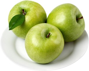 Apples on a plate