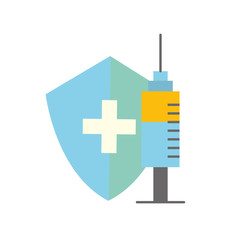 Sticker - medical shield protection and syringe care