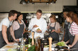 © Pixel-Shot - Chef and group of young people during cooking classes