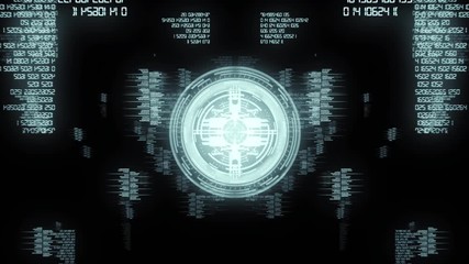 Circular and scientific digital art