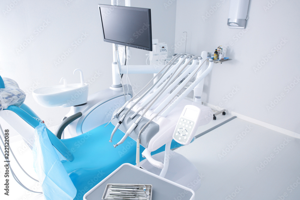 Equipment in modern dentist's office