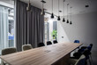 © Andriy Bezuglov - Stylish conference room with gray and glass walls