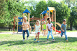 © Pixel-Shot - Cute little children playing outdoors