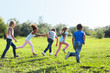 © Pixel-Shot - Cute little children playing outdoors