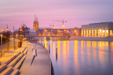 Wall Mural - Wroclaw at Dusk - Poland