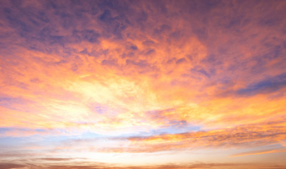 Wall Mural - season concept: sky autumn sunrise background