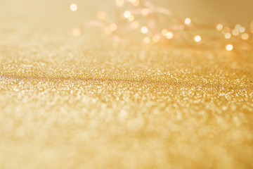 Aufkleber - Gold and silver glittering background