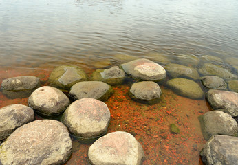 Wall Mural - Water and rocks.