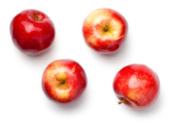 Wall Mural - Red Apples Isolated on White Background