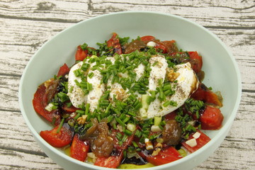 Poster - Salade burrata tomates