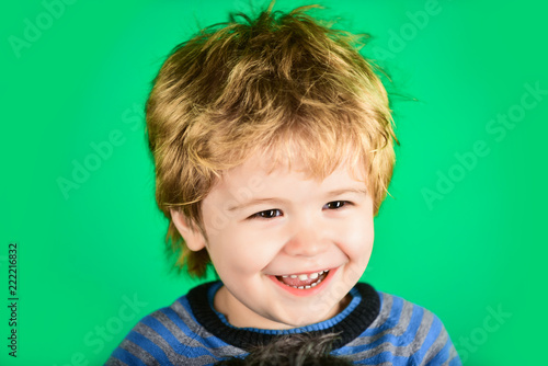Smiling Boy Concept Happy Childhood Family Successful Adoption