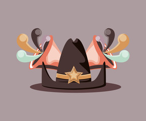 Sticker - sherriff hat design