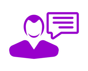 Canvas Print - man person silhouette avatar figure silhouette profile image vector icon logo
