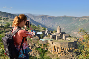 armenia, tatev monastery is a 9th century historical monument. it is one of the oldest and most famo