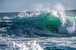 © Robin Weeks - Turquoise blue wave breaking and spray