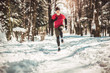 © Mediteraneo - Young man running at winter in park