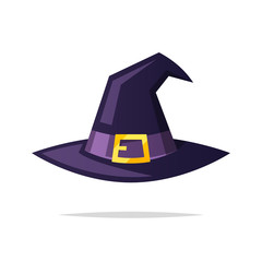 Witch hat vector isolated