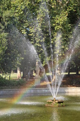 fontana e arcobaleno