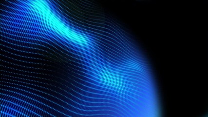 Poster - Blue Landscape Swirl Moving Particle Graphic Animation Background