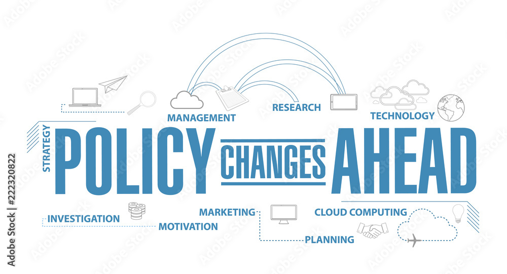 Policy Redesign Policy changes ahead diagram plan concept Stock Illustration | Adobe Stock