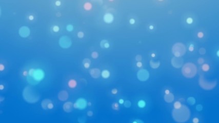 Abstract blue bokeh background motion.Beautiful blue light and sparkle on blue background.
