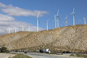 Wind Turbine Hill and Road