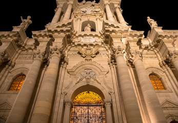 Wall Mural - Cathedral of Syracuse entrance