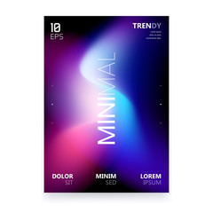 Wall Mural - trendy fluid gradient poster