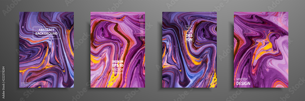 Swirls of marble or the ripples of agate. Liquid marble texture. Fluid art. Applicable for design covers, presentation, invitation, flyers, annual reports, posters and business cards. Modern artwork - obrazy, fototapety, plakaty 