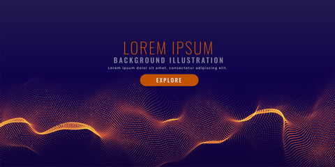 abstract glowing dots mesh background